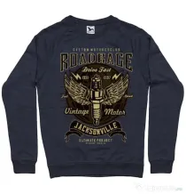 Bluza ADLER barbat Road Rage Denim inchis