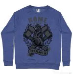 Bluza ADLER barbat Home Is Where Albastru melanj