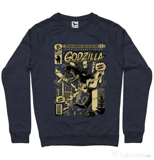 Bluza ADLER barbat Godzilla Denim inchis