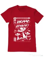 Tricou ADLER barbat UFO Rosu