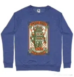 Bluza ADLER barbat Vintage Robot Albastru melanj
