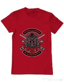 Tricou ADLER barbat Darth Vader Sugar Skull Rosu