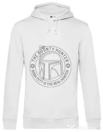 Hoodie barbat cu gluga Bounty Hunter Alb