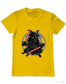 Tricou ADLER barbat Darkside Samurai Galben