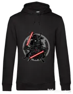 Hoodie barbat cu gluga Darkside Samurai Negru