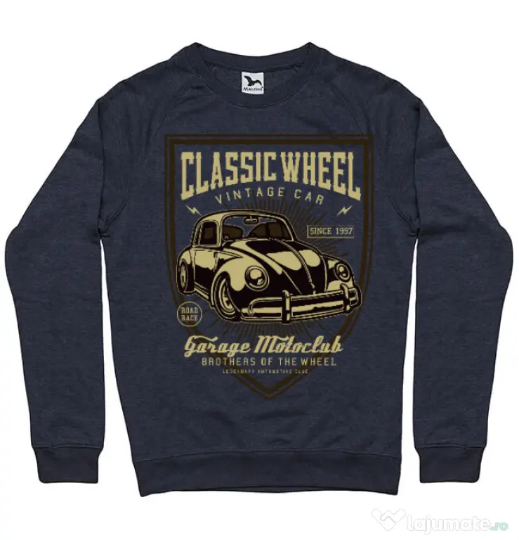 Bluza ADLER barbat Classic Wheel Denim inchis