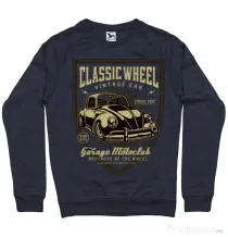 Bluza ADLER barbat Classic Wheel Denim inchis