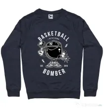 Bluza ADLER barbat Basketball Bomber Denim inchis