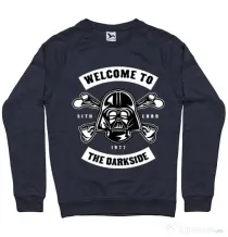 Bluza ADLER barbat Welcome To The Darkside Denim inchis