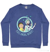 Bluza ADLER barbat Peace among worlds Albastru melanj