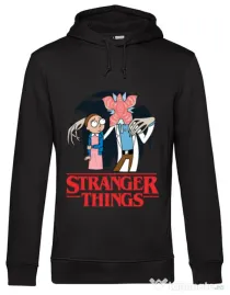 Hoodie barbat cu gluga Stranger Ricks Negru