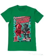 Tricou ADLER barbat Giant robot combat Verde mediu