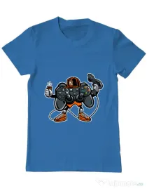 Tricou ADLER barbat Lets play Albastru azuriu