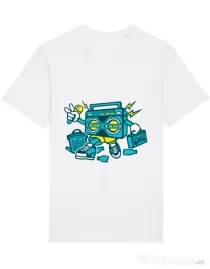 Tricou STANLEY STELLA barbat Boombox Alb