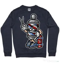 Bluza ADLER barbat Barber Skater Denim inchis