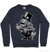 Bluza ADLER barbat Gramophone head Denim inchis