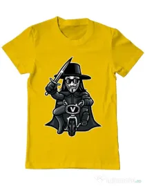 Tricou ADLER barbat Vendetta Biker Galben