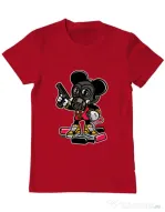 Tricou ADLER barbat Gangsta Mouse Rosu