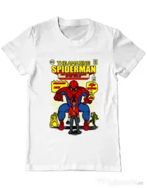 Tricou ADLER barbat The Amazing Spiderman Alb