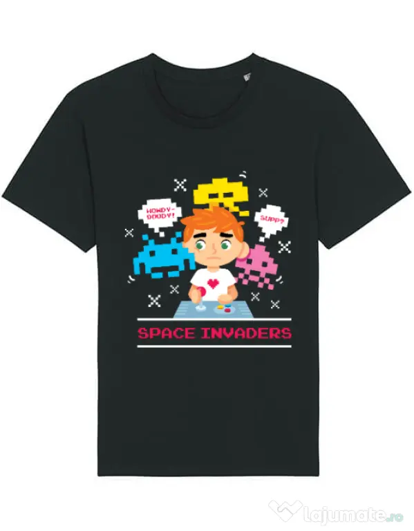 Tricou STANLEY STELLA barbat Space Invader Negru