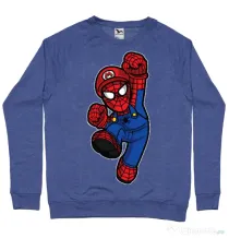 Bluza ADLER barbat Spider Plumber Albastru melanj