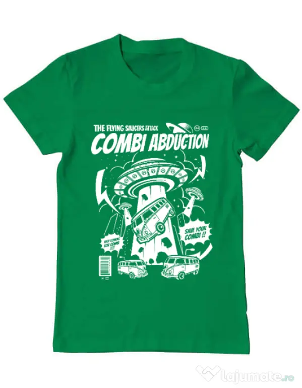 Tricou ADLER barbat Combi Abduction Verde mediu