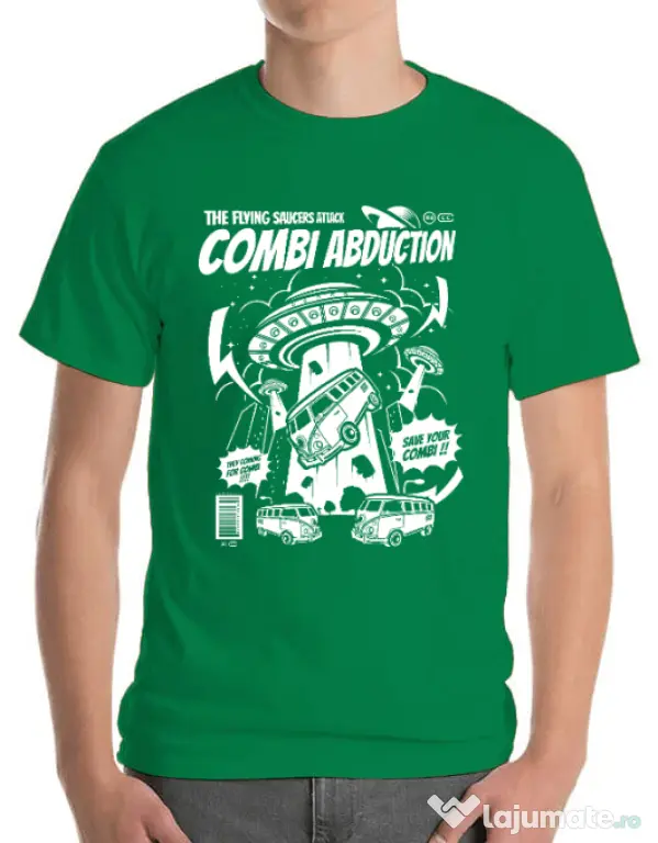Tricou ADLER barbat Combi Abduction Verde mediu