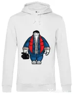 Hoodie barbat cu gluga Baymarty Alb