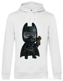 Hoodie barbat cu gluga Darkest Night Alb