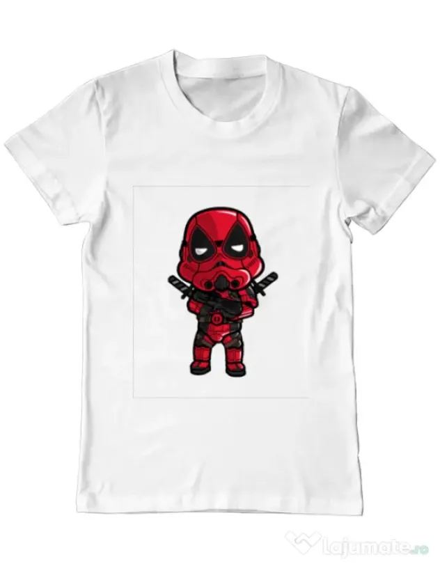 Tricou ADLER barbat Deadtrooper Alb