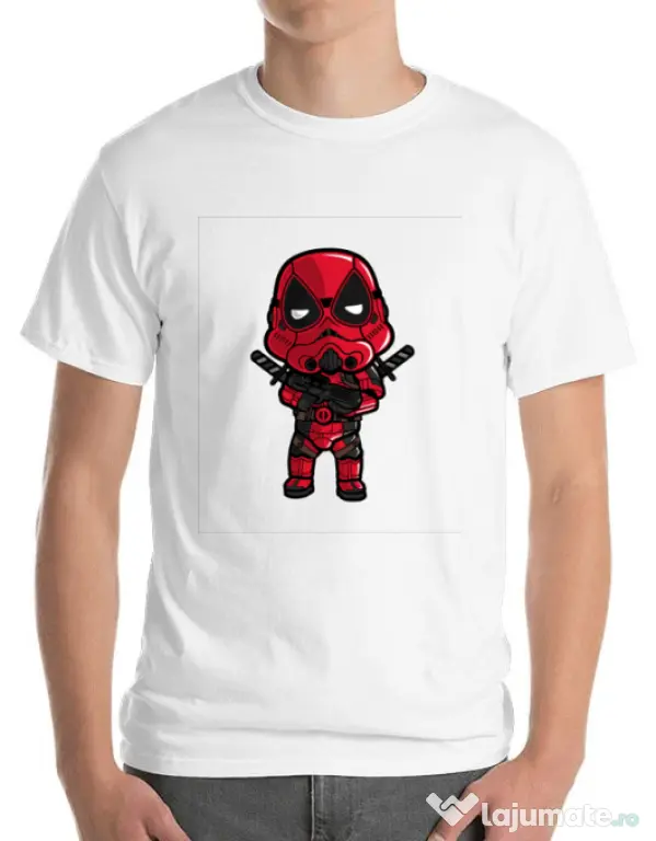Tricou ADLER barbat Deadtrooper Alb
