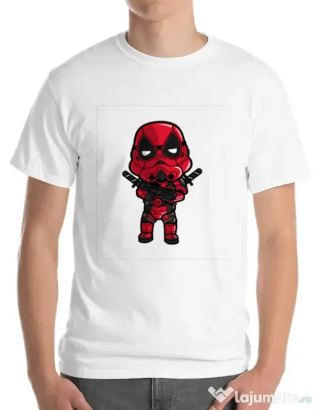 Tricou ADLER barbat Deadtrooper Alb