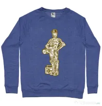 Bluza ADLER barbat Street C3PO Albastru melanj