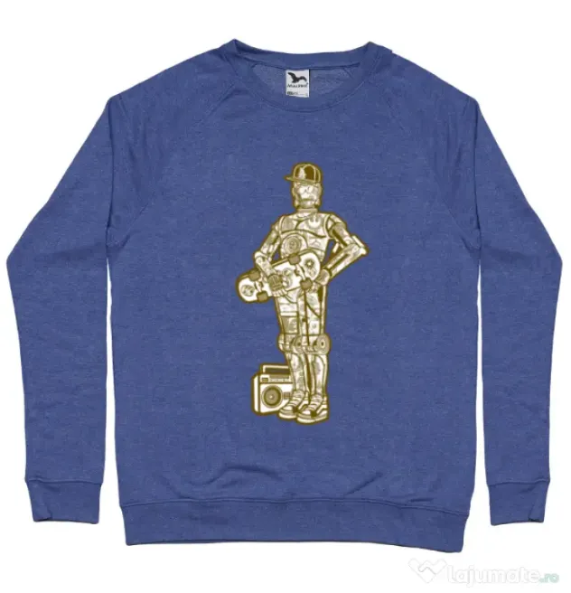 Bluza ADLER barbat Street C3PO Albastru melanj