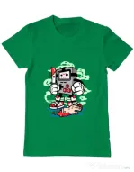 Tricou ADLER barbat Gamers Killer Verde mediu