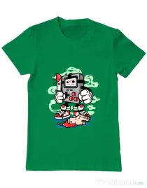 Tricou ADLER barbat Gamers Killer Verde mediu