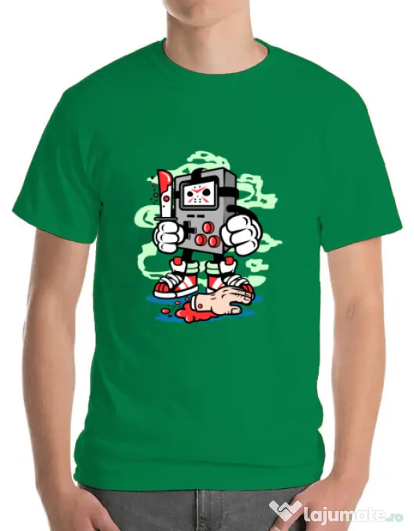 Tricou ADLER barbat Gamers Killer Verde mediu