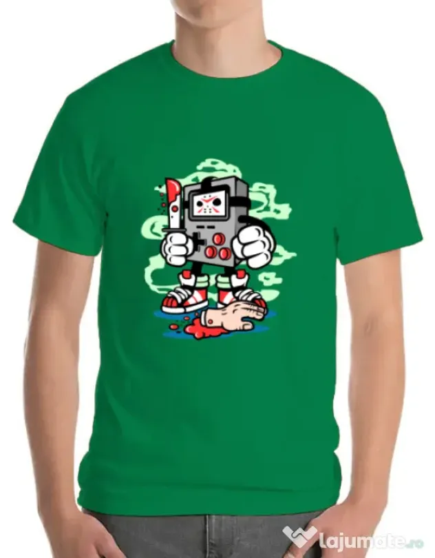 Tricou ADLER barbat Gamers Killer Verde mediu