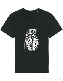 Tricou STANLEY STELLA barbat Grenade Brain Negru