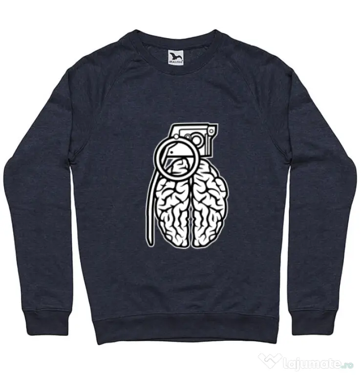 Bluza ADLER barbat Grenade Brain Denim inchis