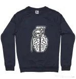 Bluza ADLER barbat Grenade Brain Denim inchis