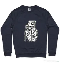 Bluza ADLER barbat Grenade Brain Denim inchis