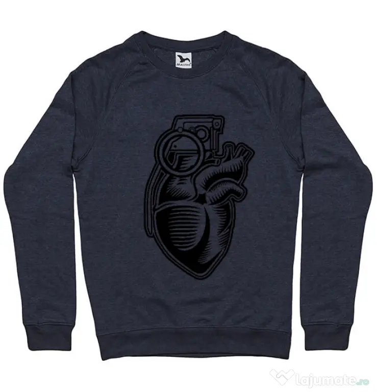 Bluza ADLER barbat Grenade Heart Denim inchis