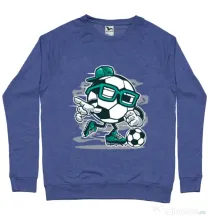 Bluza ADLER barbat Street Soccer Albastru melanj