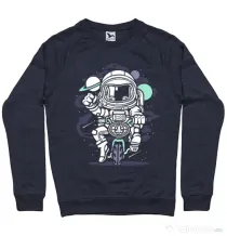 Bluza ADLER barbat Space Bike Denim inchis