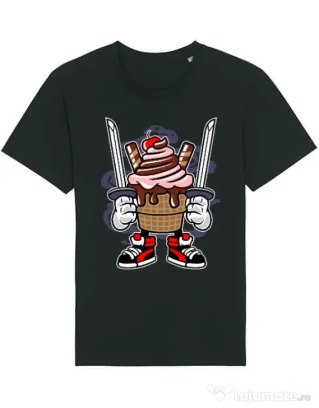 Tricou STANLEY STELLA barbat Ice Cream Ninja Negru