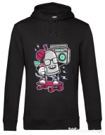Hoodie barbat cu gluga Street Bomber Negru