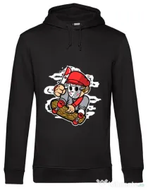 Hoodie barbat cu gluga Killer Skater Negru
