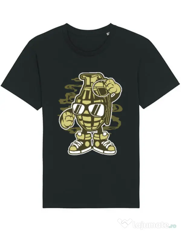 Tricou STANLEY STELLA barbat Grenade Negru