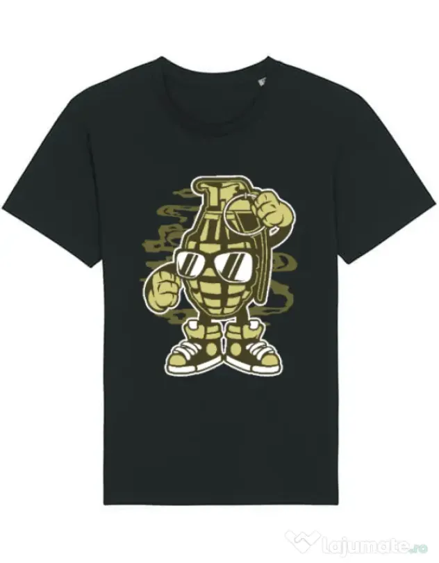 Tricou STANLEY STELLA barbat Grenade Negru